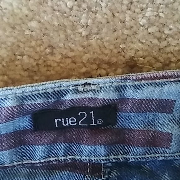 American flag distressed denim shorts - Picture 6 of 7